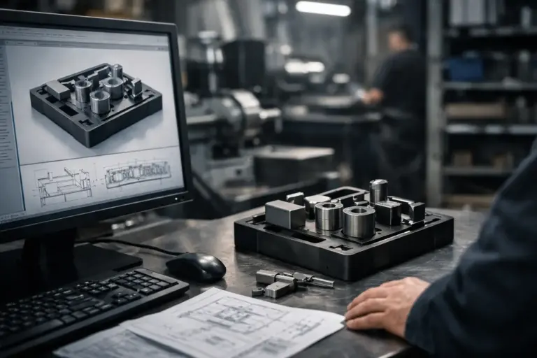 CAD-Planung für Werkstückträger im Betrieb