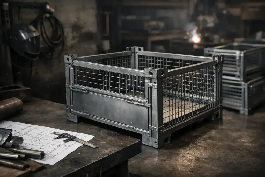 Stahl Gitterboxen nach Kundenzeichnung