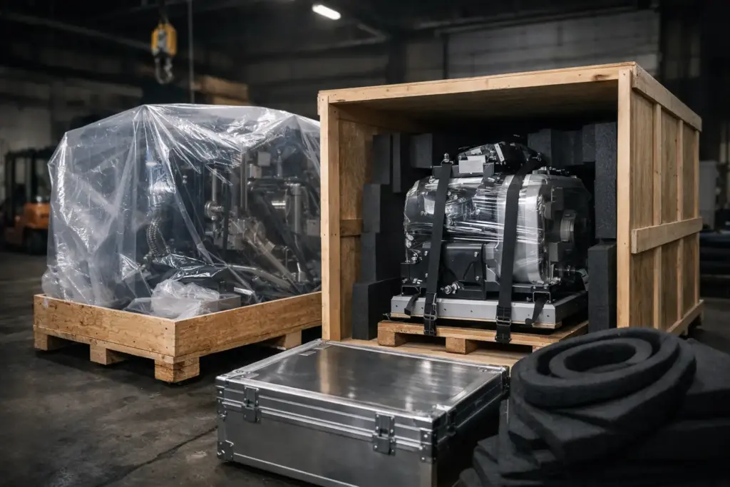 Kombinationsverpackungen für Maschinenexport