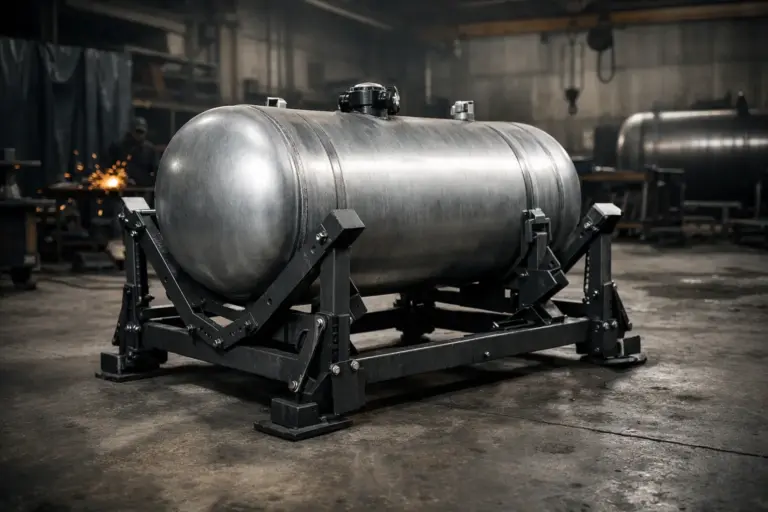 Klappgestell für Tanks sicher auslegen