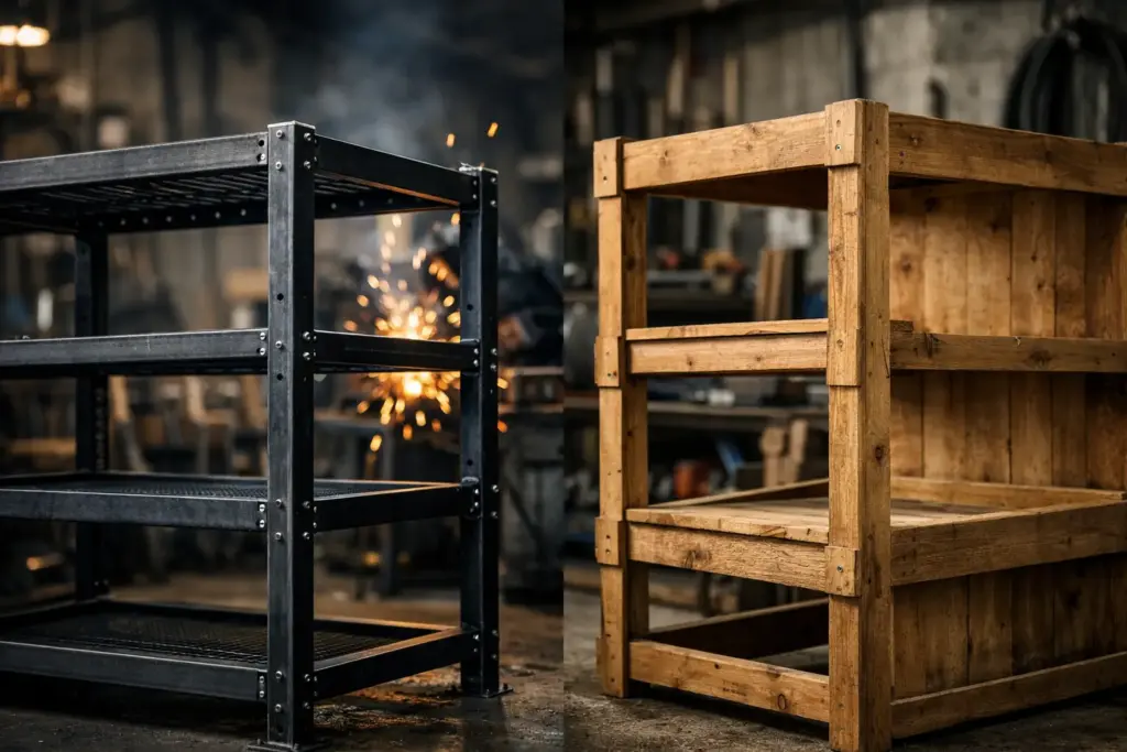 Metallgestell oder Holzverschlag richtig wählen