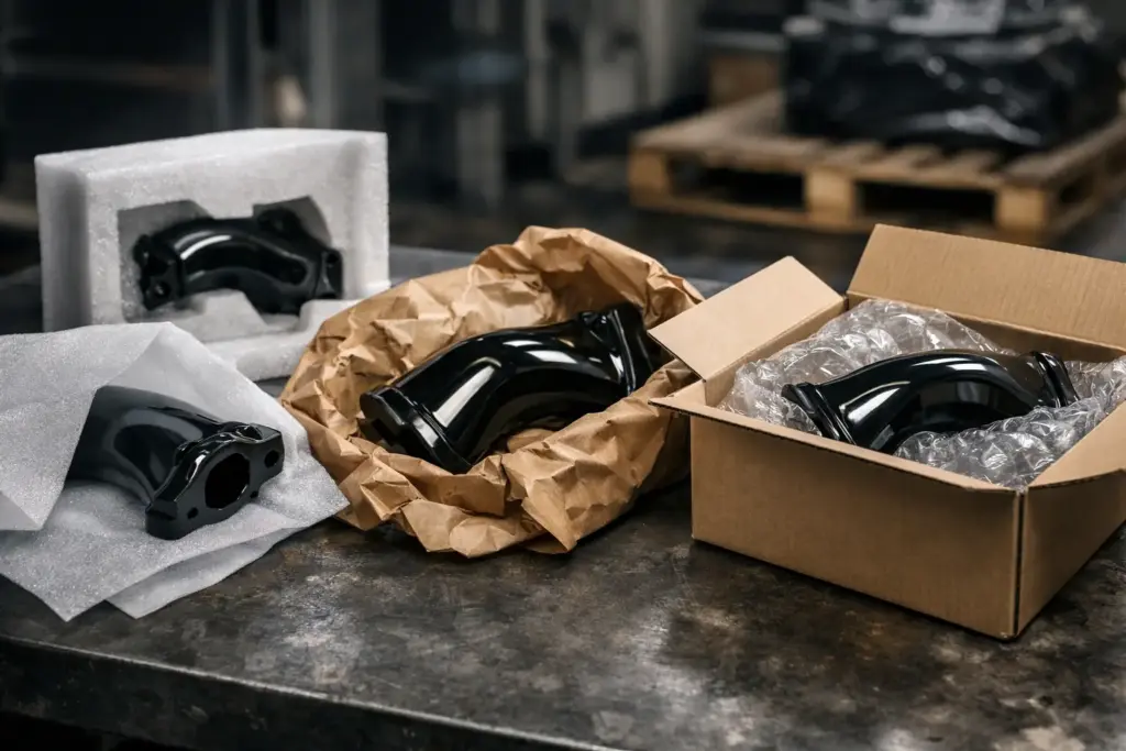 Welche Verpackung schützt lackierte Bauteile?