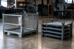 Gitterboxen oder Werkstückträger vergleichen