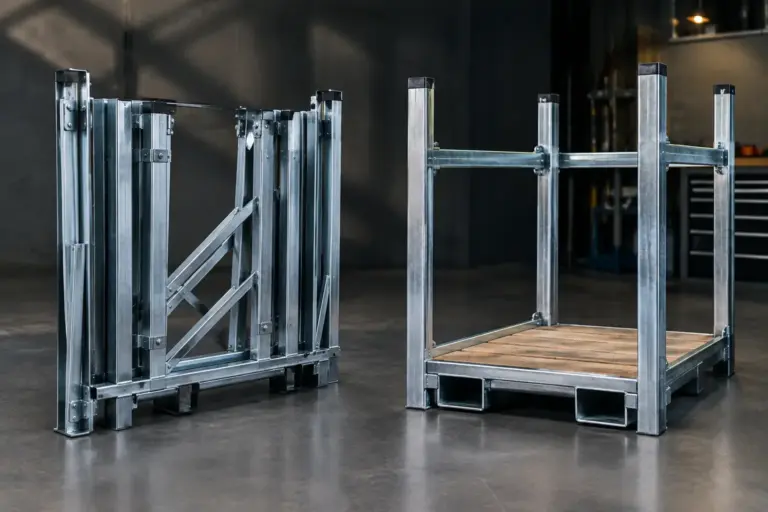 Klappgestell versus starres Transportgestell